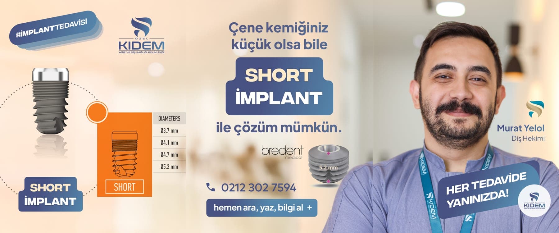Short implant yaklaşımı